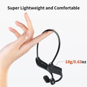 img 2 attached to 🎧 TOKANI Wireless Sports Headphones - Open Ear Bluetooth 5.0 with Mic for Cycling, Running, Jogging, Driving, Indoor & Outdoor Use (Black)