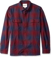 🧥 stylish & durable: goodthreads heavyweight flannel jacket buffalo - perfect for chilly seasons! logo