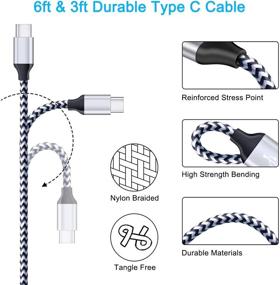 img 3 attached to 🔌 Dual Car Charger Adapter with Type C Charging Cable, JoHouer Compatible with LG K42 K71 Q92 5G Q60 Stylo 6 Moto One Vision Plus G Fast G Pro Samsung Galaxy A12 F41 A42 5G