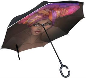 img 4 attached to Перевернутый зонт для афроамериканцев Reverse
