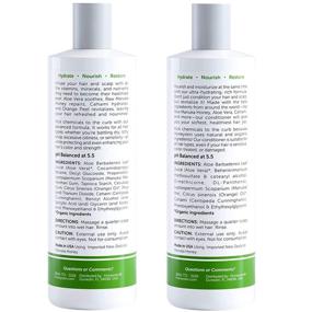 img 3 attached to 🌿 Hair Growth Shampoo and Conditioner Set with Manuka Honey, Aloe Vera, and Coconut Oil - 16oz | Effective Treatment for Frizzy, Itchy, and Dry Scalp, Hair Loss, and Thinning | Paraben and Sulfate Free