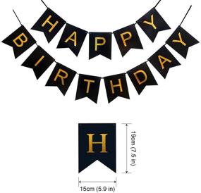 img 3 attached to ✨ HankRobot Gold Number Balloon 50th Birthday Decorations (40-pack) - Happy Birthday Banner, Latex Balloons (Black, Golden), Confetti Balloons - Perfect for 50 Year Old Birthday Party Celebration