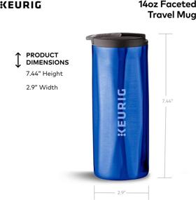 img 3 attached to ☕️ 14 oz Royal Blue Keurig Coffee Travel Mug - Compatible with Any Keurig K-Cup Pod Coffee Maker