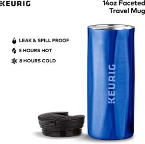 img 1 attached to ☕️ 14 oz Royal Blue Keurig Coffee Travel Mug - Compatible with Any Keurig K-Cup Pod Coffee Maker