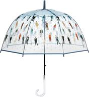 raining clear bubble dome umbrella logo