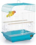 prevue pet products south beach teal bird cage: flat top design (sp50061) logo