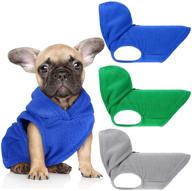 🐶 dog fleece hoodie set - puppy pullover, vest, sweatshirt with leash ring - winter dog apparel for small and medium dogs логотип