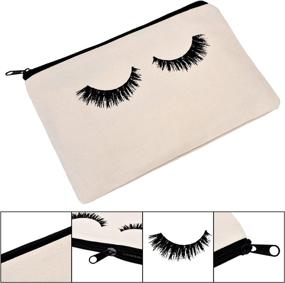 img 2 attached to 💄 BBTO Zippered Eyelash Cosmetic Toiletry Accessory