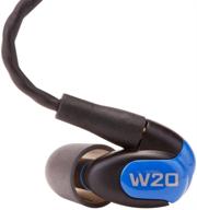 🎧 westone w20 true-fit earphones with dual-drivers - mmcx audio cable and 3 button mfi cable with microphone (black) logo