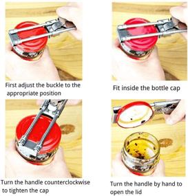 img 1 attached to 🔧 Master Jar Opener: Adjustable Stainless Steel Manual Can Opener and Lid Gripper