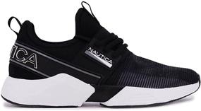 img 3 attached to 👟 Men's Lightweight Joggers Nautica Sneakers Nuray 2 Black 9 Athletic Walking Shoes