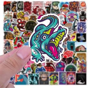 img 2 attached to Vibrant & Waterproof Motorcycle Aesthetic Stickers Pack: Add Colorful flair to Your Ride!