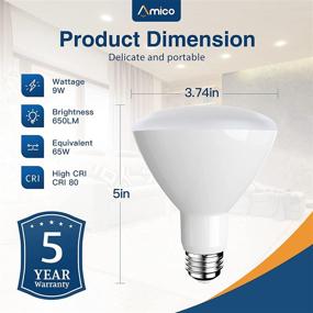 img 1 attached to 💡 Amico 2700K Dimmable Indoor White LED Light Bulb