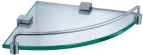img 1 attached to 🛁 Fresca Bath FAC0448 Ottimo Corner Glass Shelf: Stylish Chrome Storage Solution