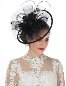 img 3 attached to 🍃 Lucky Leaf Fascinators: Elegant Hairpin Cocktail Women’s Accessories for Special Occasions