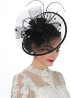 🍃 lucky leaf fascinators: elegant hairpin cocktail women’s accessories for special occasions logo