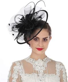 img 2 attached to 🍃 Lucky Leaf Fascinators: Elegant Hairpin Cocktail Women’s Accessories for Special Occasions