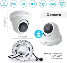 img 1 attached to 📷 ONWOTE 16 Channel 4K PoE Security Camera System: Smart-Human-Detection, 4TB HDD, 16CH H.265+ 8MP NVR, (8) 4K Wired Outdoor PoE IP Cameras, Record Audio, 16-CH Synchro Playback