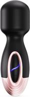 🔌 mobealo electric mini wand massager: portable cordless handheld magic massage stick with 7 vibrations for pain relief & muscle recovery, small size, black color логотип