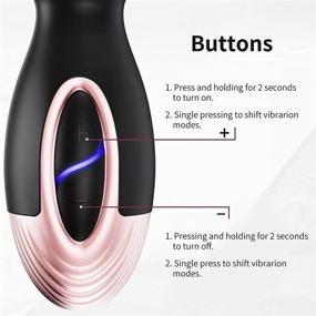 img 1 attached to 🔌 MOBEALO Electric Mini Wand Massager: Portable Cordless Handheld Magic Massage Stick with 7 Vibrations for Pain Relief & Muscle Recovery, Small Size, Black Color