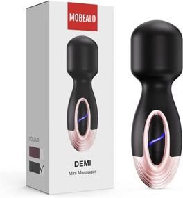 img 3 attached to 🔌 MOBEALO Electric Mini Wand Massager: Portable Cordless Handheld Magic Massage Stick with 7 Vibrations for Pain Relief & Muscle Recovery, Small Size, Black Color