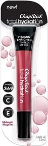 img 4 attached to 💄 ChapStick Total Hydration Midnight Magenta Lip Oil Tubes - Vitamin Enriched Lip Care, 0.24 Oz - 1 Count