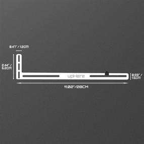 img 1 attached to 🖥️ upHere GL04 White GPU Brace: Anodized Aerospace Aluminum Support Bracket for Single or Dual Slot Cards