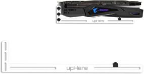 img 4 attached to 🖥️ upHere GL04 White GPU Brace: Anodized Aerospace Aluminum Support Bracket for Single or Dual Slot Cards