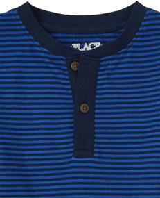 img 3 attached to 👦 Boys' Striped Henley Sleeved Apparel by Children's Place