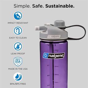 img 3 attached to 💧 Nalgene Tritan 20oz MultiDrink BPA-Free Water Bottle, Blue - Top-Notch Hydration Companion