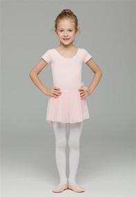 img 2 attached to 🩰 MdnMd Toddler Girls Ballet Dance Leotards: Dress to Dazzle with Short Sleeve and Skirt