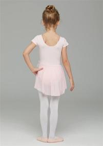 img 3 attached to 🩰 MdnMd Toddler Girls Ballet Dance Leotards: Dress to Dazzle with Short Sleeve and Skirt