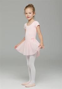 img 1 attached to 🩰 MdnMd Toddler Girls Ballet Dance Leotards: Dress to Dazzle with Short Sleeve and Skirt