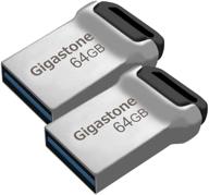 💧 gigastone z90 [2-pack]: compact waterproof 64gb usb 3.1 flash drives for reliable performance logo