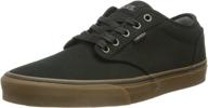 👞 men's vans atwood black skate shoes - athletic footwear логотип