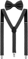 satinior suspender adjustable suspenders shoulder men's accessories for ties, cummerbunds & pocket squares logo
