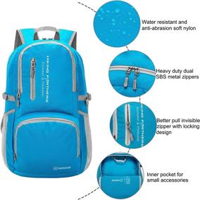 img 1 attached to ZOMAKE Lightweight Backpack Foldable Resistant Backpacks for Casual Daypacks