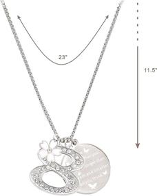 img 3 attached to 💎 Набор ювелирных изделий для девочек: браслет и ожерелье в качестве подарка на день рождения для дочерей.