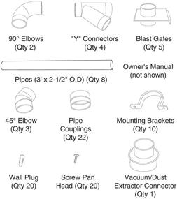 img 2 attached to 🪚 Enhance Woodworking Efficiency with the POWERTEC 70259 Dust Collection Fittings Network and Shop Dust Collector Systems