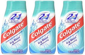 img 1 attached to 🦷 Colgate 2 in 1 Toothpaste & Mouthwash: Icy Blast Whitening, Liquid Gel - 3 Pack, 4.6 OZ Each