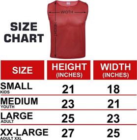 img 1 attached to 🏆 Athlete DURAMESH Set of 12 - Enhanced Scrimmage Vests for Team Practice with Bonus Carry Bag