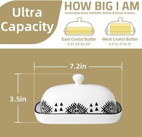 img 2 attached to SWEJJAR Ceramics Butter Keeper Container: Ultimate Food Service Equipment & Supplies Solution