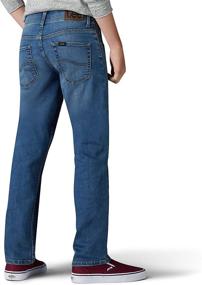 img 1 attached to Performance Extreme Comfort Straight Jeans for Boys by LEE