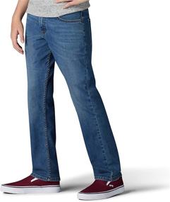 img 2 attached to Performance Extreme Comfort Straight Jeans for Boys by LEE