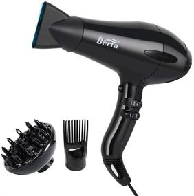 img 4 attached to 1875W Professional Infrared Ionic Hair Dryer with Diffuser - Fast & Safe Drying, Low Noise Blow Dryer