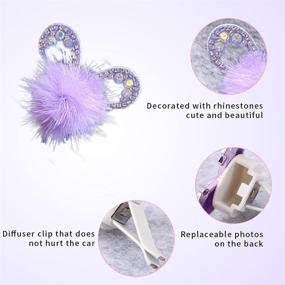 img 1 attached to 💎 Elevate Your Car Interior with Handmade Bling Car Accessories for Women: Crystal Air Vent Clips and Elegant Charms with Replacement Pads and Easy Cleaning - White Ball