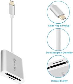 img 3 attached to 🖇️ USB C SD/MicroSD Card Reader - Memory Card Reader for Galaxy S20/S10/S9, MacBook Pro 2019, MacBook Air, iPad Pro, Surface Book 2, Surface Go, and Other USB C Devices