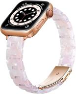 ouheng compatible buckle iwatch flower logo