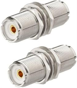 img 3 attached to Улучшенный SEO: Пара адаптеров SO239 от Eightwood - разъем UHF Female - Female Jack Bulkhead RF Connector