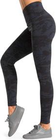 img 4 attached to 🐉 High Waist Dragon Fit Compression Yoga Pants with Inner Pockets - Tummy Control Stretch Athletic Legging for Workout and Yoga